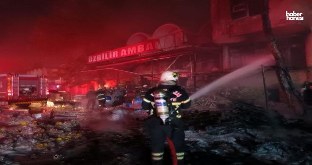 Kahramanmaraş'ta Toptancılar Halinde Yangın: Maddi Hasar Oluştu!