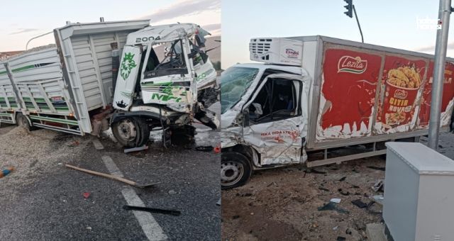 Kahramanmaraş'ta Trafik Kazası: İki Kamyonet Çarpıştı, 2 Yaralı!