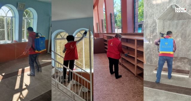 Onikişubat Belediyesi'nden Camilerde Düzenli Temizlik ve Dezenfekte Çalışmaları