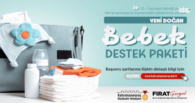 Kahramanmaraş Büyükşehir'den Yeni Doğan Bebeklere Özel Destek Paketi!