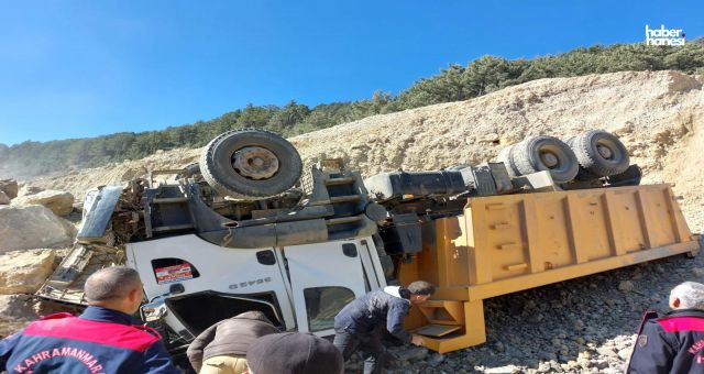 Kahramanmaraş Göksun'da Hafriyat Kamyonu Kazası!