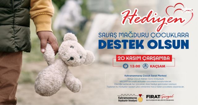 Kahramanmaraşlı Çocuklar, Savaş Mağduru Yaşıtları İçin Bir Araya Geliyor