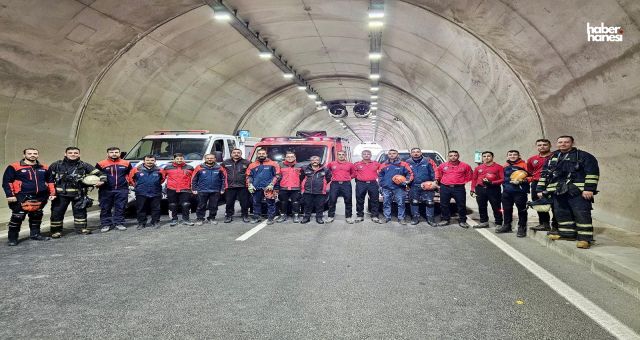 Kahramanmaraş’ta Cahit Zarifoğlu Tüneli’nde Trafik Kazası Tatbikatı