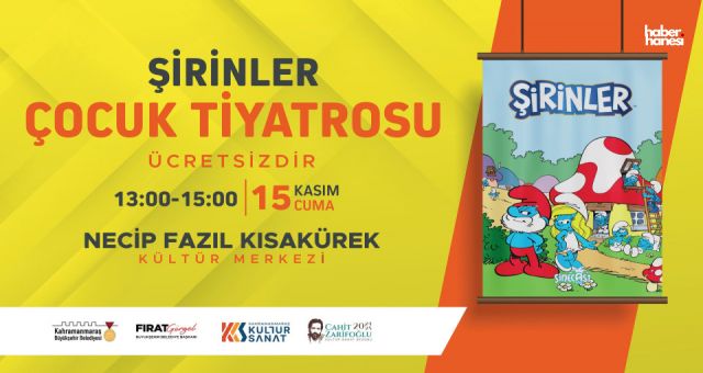 Kahramanmaraş’ta Çocuklar “Şirinler” ile Ara Tatilin Keyfini Çıkaracak