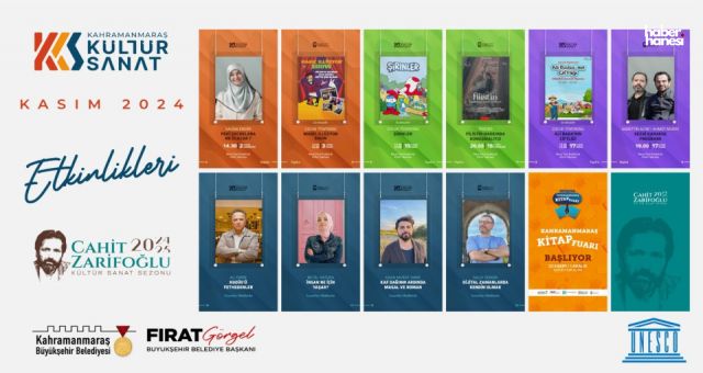 Kahramanmaraş'ta Kasım Ayında Kültür ve Sanat Etkinlikleri Rüzgârı