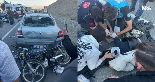 Kahramanmaraş’ta Motosiklet, Park Halindeki Araca Çarptı: 2 Yaralı