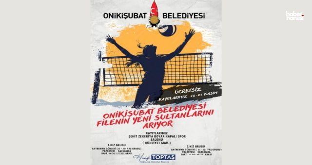 Onikişubat Belediyesi, Genç Kızları Voleybol Kursuna Davet Ediyor!