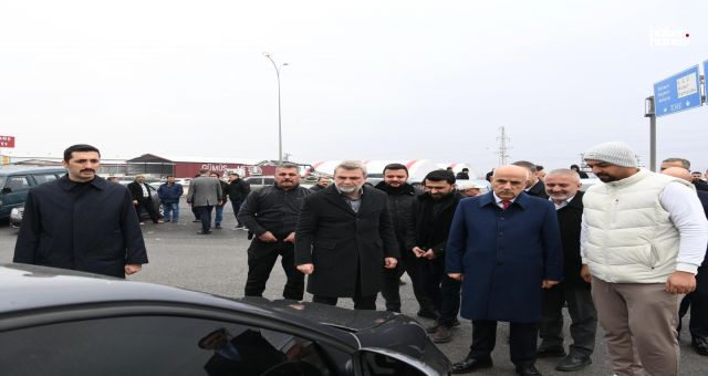 Başkan Görgel ve Bakan Kirişci Galericiler Sitesi'nde Esnafla Buluştu