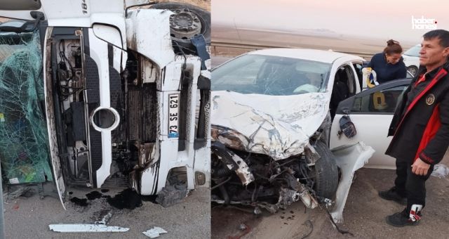Gaziantep-Kahramanmaraş Yolunda Kaza: Tır Yan Yattı