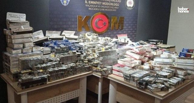 Kahramanmaraş'ta Polis, Kaçak Tütün ve Sigara Ticareti Yapanları Yakaladı