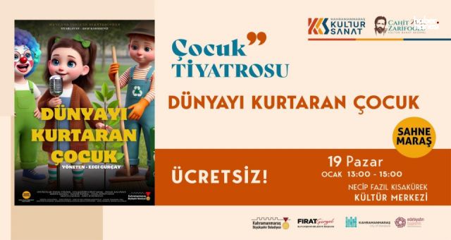 Sahne Maraş, Yarıyıl Tatilinde Çocuklara Eğlence Sunuyor