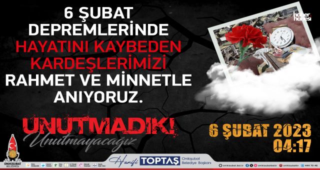 Başkan Hanifi Toptaş: “Afetlere Karşı Daha Dirençli Bir Onikişubat İçin Çalışıyoruz”