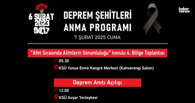 Deprem Şehitleri Anılıyor: Kahramanmaraş'ta Anlamlı Etkinlikler