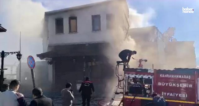 Kahramanmaraş Demirciler Çarşısı’nda Yangın Çıktı, Maddi Hasar Yaşandı