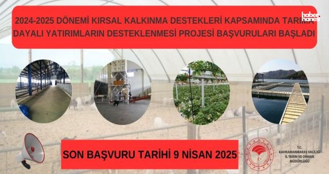 Kahramanmaraşlı Çiftçilere Yüzde 50 Hibe Desteği Fırsatı!