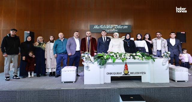 Onikişubat’ta 14 Şubat Mutluluğu: Toplu Nikah Töreni Düzenlendi