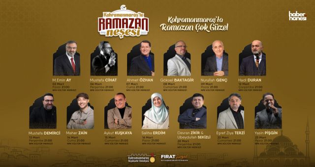 Ramazan Ayında Kahramanmaraşlıları Kültür ve Sanat Dolu Günler Bekliyor!