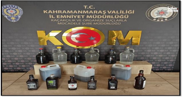 Sahte İçki Üretimine Suçüstü! Kahramanmaraş’ta Bir Kişi Yakalandı