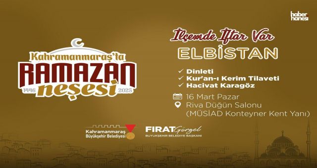 AK Parti Elbistan’da Ramazan Buluşması Düzenliyor!