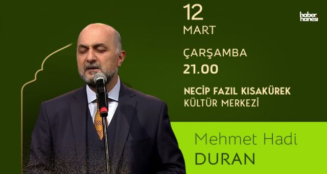 Kahramanmaraş Büyükşehir’den Ramazan’a Özel Etkinlik: Mehmet Hadi Duran Sahne Alacak