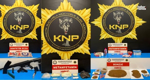 Kahramanmaraş Polisinden Dev Operasyon: Uyuşturucu ve Silah Ele Geçirildi
