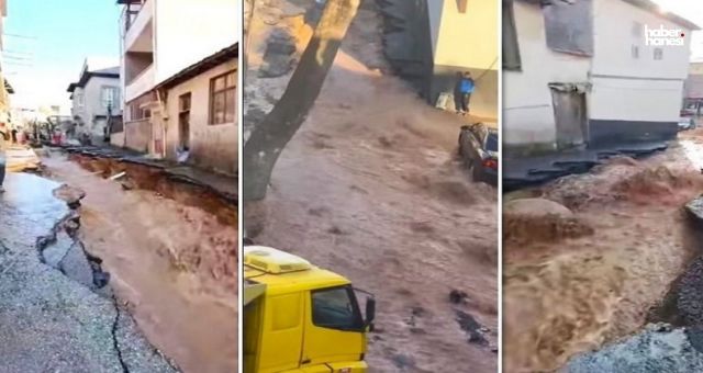 Kahramanmaraş’ta Ana Su Borusu Patladı, Mahalleyi Su Bastı!