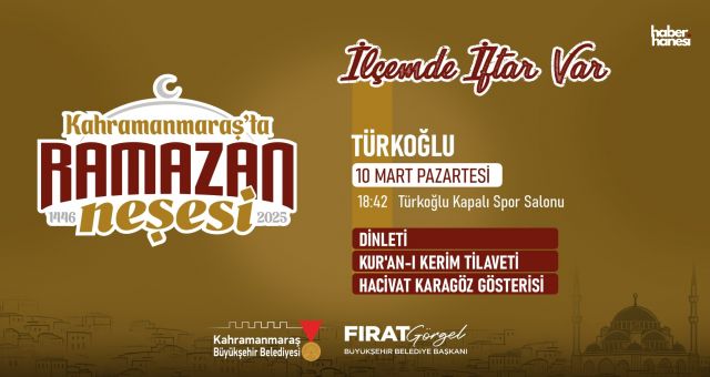 Kahramanmaraş’ta Ramazan Ruhu: Türkoğlu’nda İftar Sofrası ve Çocuk Gösterileri!