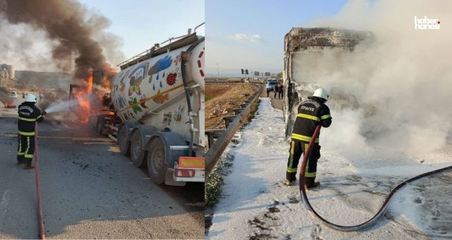 Kahramanmaraş’ta Yolculuk Esnasında Facia! Tır Alevlere Teslim Oldu