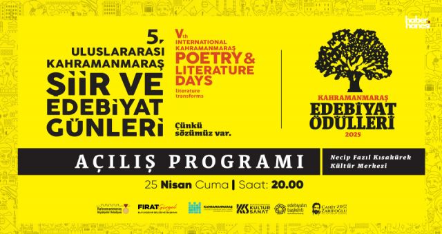 5. Uluslararası Şiir ve Edebiyat Günleri Başlıyor! Kahramanmaraş Edebiyatla Buluşuyor!