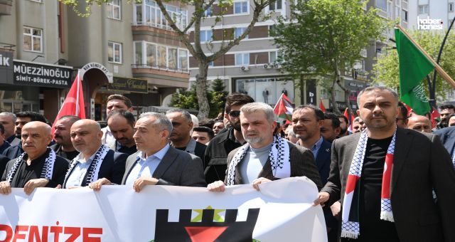 Başkan Görgel, Filistin Yürüyüşünde: “Bu Zulme Sessiz Kalmayacağız”