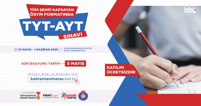 Kahramanmaraş Büyükşehir’den Ücretsiz YKS Deneme Sınavı Fırsatı!