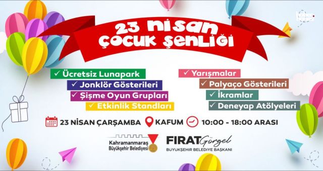 Kahramanmaraş’ta 23 Nisan Coşkusu KAFUM’da Yaşanacak!