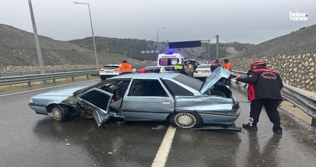 Kahramanmaraş'ta Kaygan Yollar Kazaya Neden Oldu!
