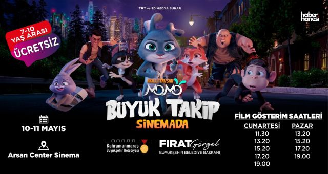 Kahramanmaraş Büyükşehir’den Çocuklara Sinema Sürprizi