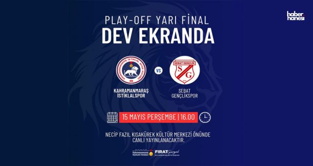 Kahramanmaraş Büyükşehir, Futbolseverleri Dev Ekranla Buluşturuyor