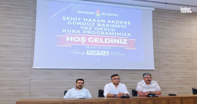 Onikişubat Belediyesi’nden Miniklere Yaz Müjdesi: Yaz Okulu Kura Çekimi Tamamlandı