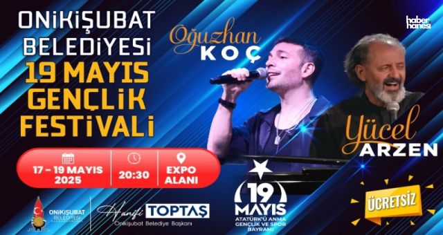 Onikişubat Gençlik Festivali Oğuzhan Koç Konseriyle Start Alıyor!