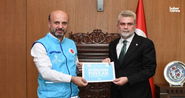 Başkan Fırat Görgel’den Türkiye Diyanet Vakfı’na Anlamlı Destek: İki Kurban Bağışı