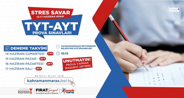 Kahramanmaraş Büyükşehir’den Sınav Provası : Ücretsiz YKS Denemeleri Başladı