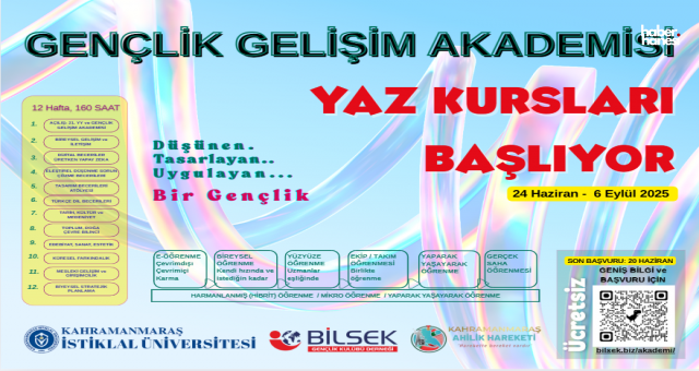 Kahramanmaraş’ta Gençlik Gelişim Akademisi Başlıyor!