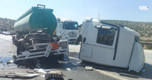 Kahramanmaraş’ta Korkutan Kaza: Tanker Kabini Parçalandı
