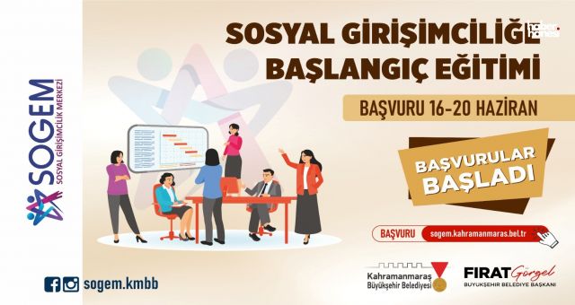 Kahramanmaraş’ta Sosyal Girişimcilik Eğitimine Başvurular Başladı