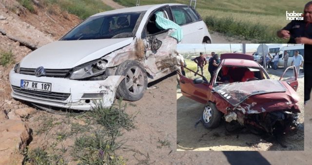 Kahramanmaraş'ta Trafik Kazası: 2 Kişi Yaralandı, Araçlarda Hurdaya Döndü!