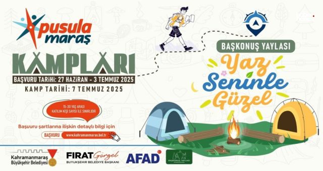 Pusula Maraş Kampları Başlıyor: Gençler Doğayla Buluşuyor!