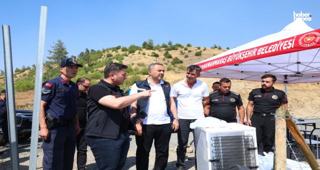 Başkan Toptaş ve Kaymakam Çiğdem, Yangın Bölgesinde Vatandaşlarla Buluştu