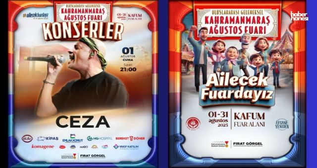 Kahramanmaraş Ağustos Fuarı Ceza Konseriyle Start Alıyor!