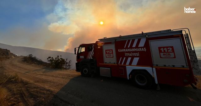 Kahramanmaraş Büyükşehir İtfaiyesi Hatay’da Alevlerle Mücadele Ediyor!