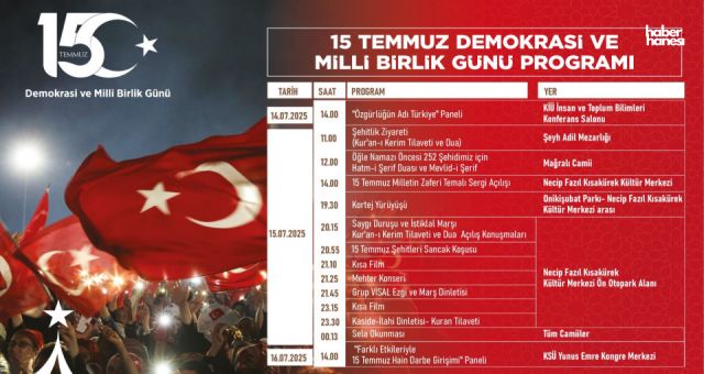 Kahramanmaraş, Demokrasi Şehitlerini Unutmuyor: 14 – 16 Temmuz Arası Anma Programı