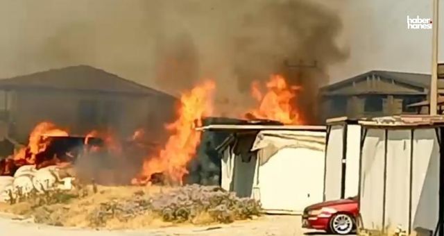 Kahramanmaraş’ta Samanlıkta Çıkan Yangın Korku Dolu Anlar Yaşattı