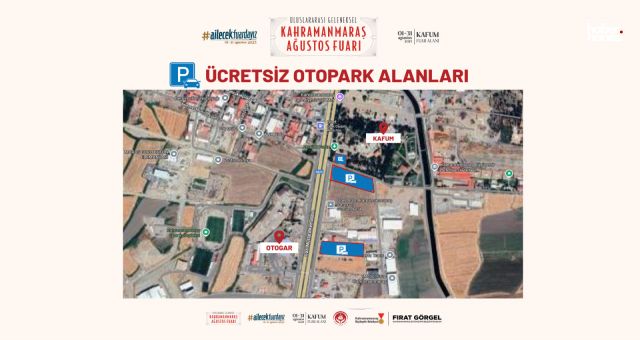 Kahramanmaraş Ağustos Fuarı İçin Güvenli ve Ücretsiz Otoparklar